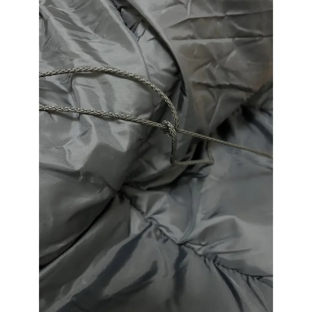 Vintage Coleman Black Sleeping Bag Fishing Theme Cotton Flannel inside 33x75